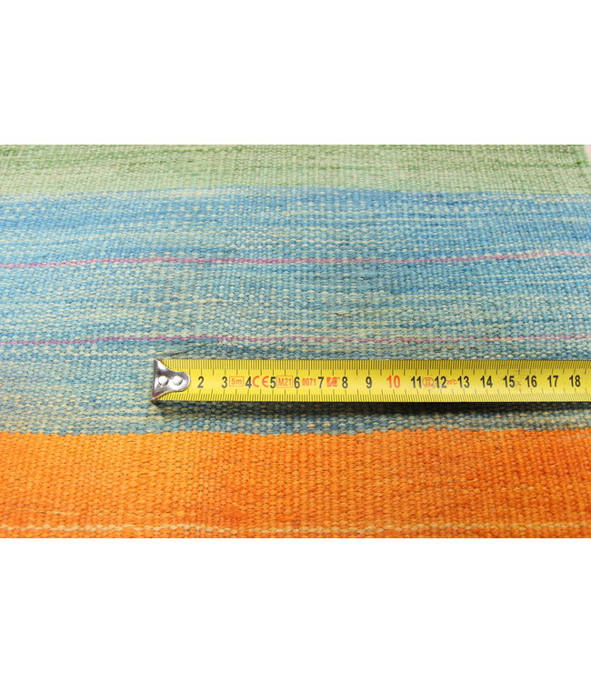 187x124cm Handgemacht modern Wolle Kelim Teppich