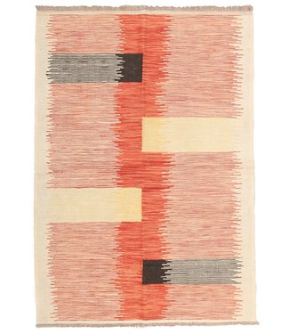 186x131cm Handgeweven modern Kelim Tapijt Wol 186x131cm Handgeweven modern Kelim Tapijt Wol