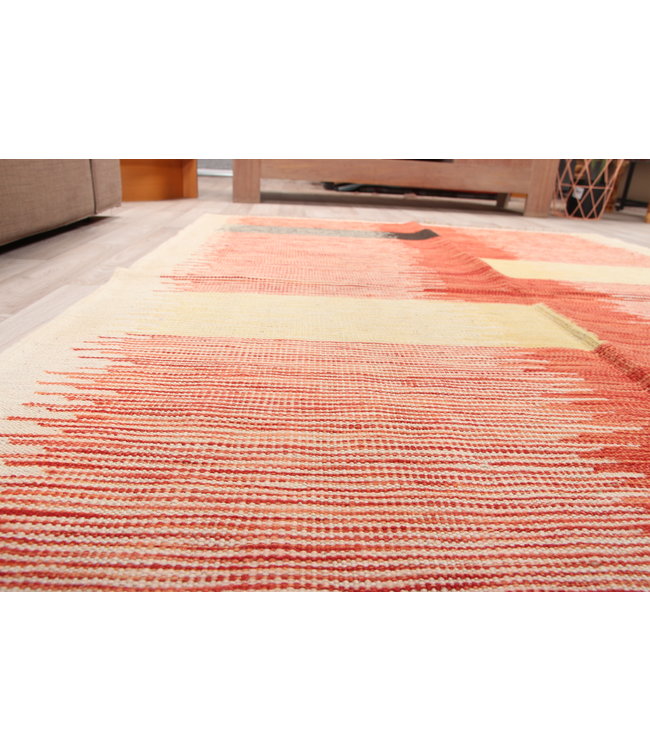 186x131cm Handgemacht modern Wolle Kelim Teppich