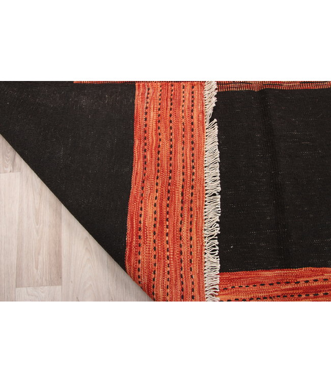 205x155cm Handmade Afghan modern Kilim Area Rug Wool Carpet