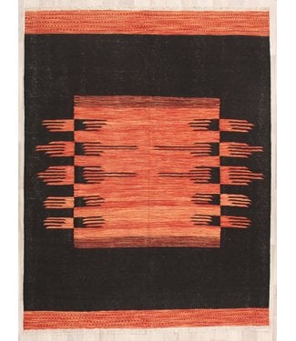 205x155cm Handmade Afghan modern Kilim Area Rug Wool Carpet
