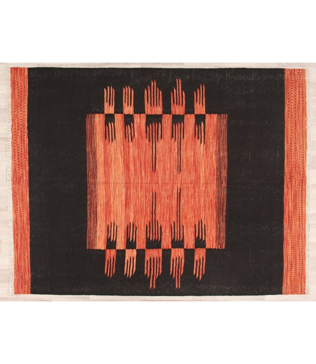 205x155cm Handgemacht modern Wolle Kelim Teppich