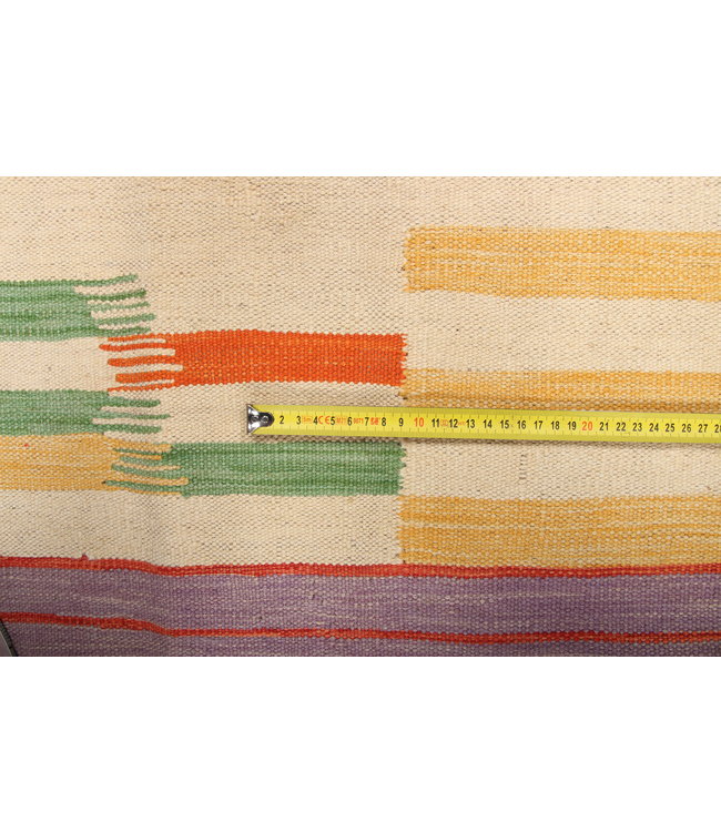 182x113cm Handgemacht modern Wolle Kelim Teppich