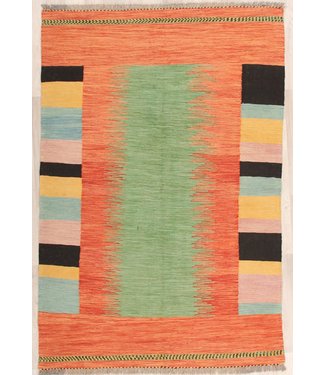 185x124cm Handgeweven modern Kelim Tapijt Wol 185x124cm Handgeweven modern Kelim Tapijt Wol