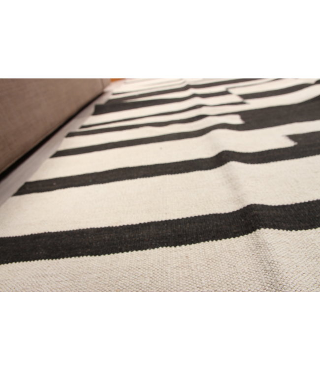 202x158cm Handmade Afghan modern Kilim Area Rug Wool Carpet