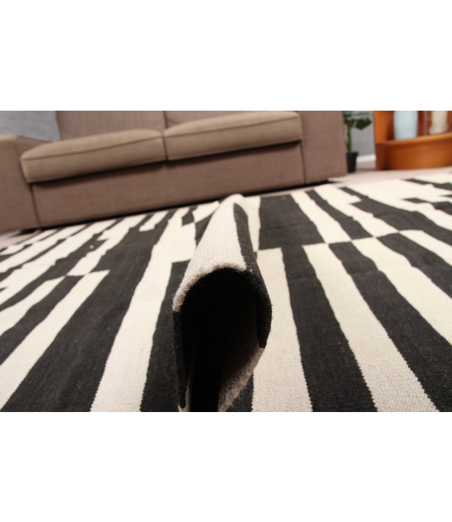 202x158cm Handgemacht modern Wolle Kelim Teppich