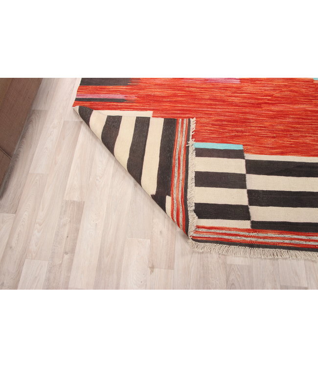 247x171cm Handgemacht modern Wolle Kelim Teppich