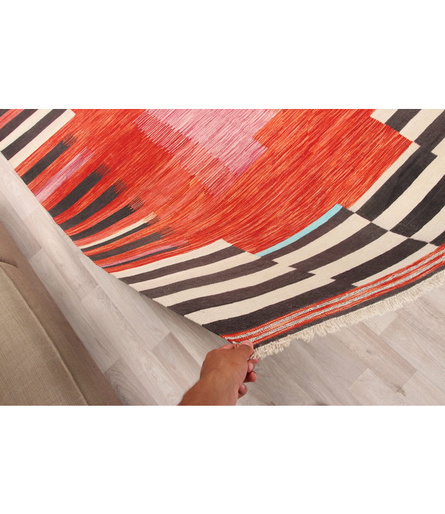 247x171cm Handgemacht modern Wolle Kelim Teppich