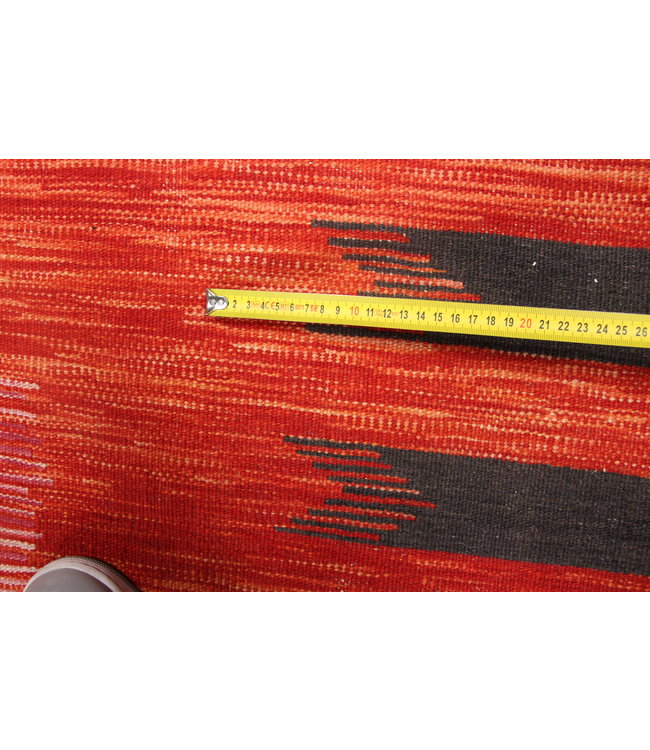 247x171cm Handgeweven modern Kelim Tapijt Wol