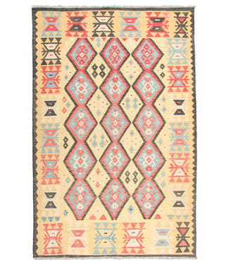 296x196cm Handgemacht traditioneel Wolle Kelim Teppich
