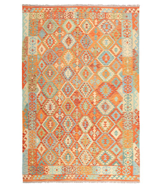 295x199cm  Handmade Afghan Traditioneel Kilim Area Rug Wool Carpet