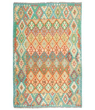 300x202cm  Handmade Afghan Traditioneel Kilim Area Rug Wool Carpet