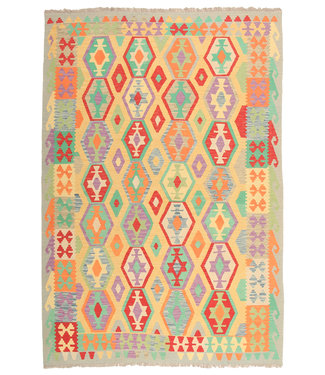 290x200cm Handgemacht Traditioneel Wolle Kelim Teppich