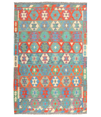 296x200cm  Handmade Afghan Traditioneel Kilim Area Rug Wool Carpet