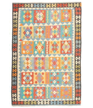 295x203 cm Handmade Afghan Traditioneel Kilim Area Rug Wool Carpet