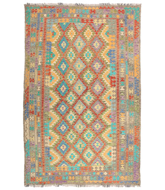 307x201cm Handgemacht Traditioneel Wolle Kelim Teppich