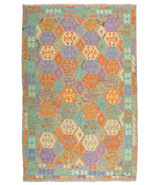 302x201cm  Handmade Afghan Traditioneel Kilim Area Rug Wool Carpet