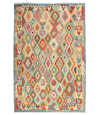 297x202cm  Handmade Afghan Traditioneel Kilim Area Rug Wool Carpet