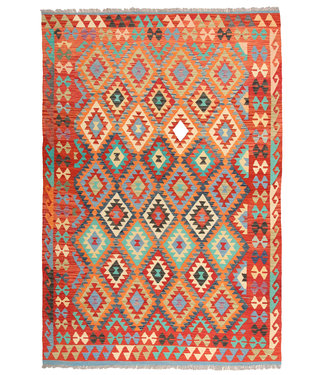 294x199cm  Handmade Afghan Traditioneel Kilim Area Rug Wool Carpet