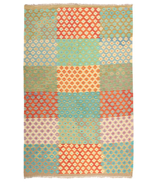 298x191cm Handgemacht Traditioneel Wolle Kelim Teppich