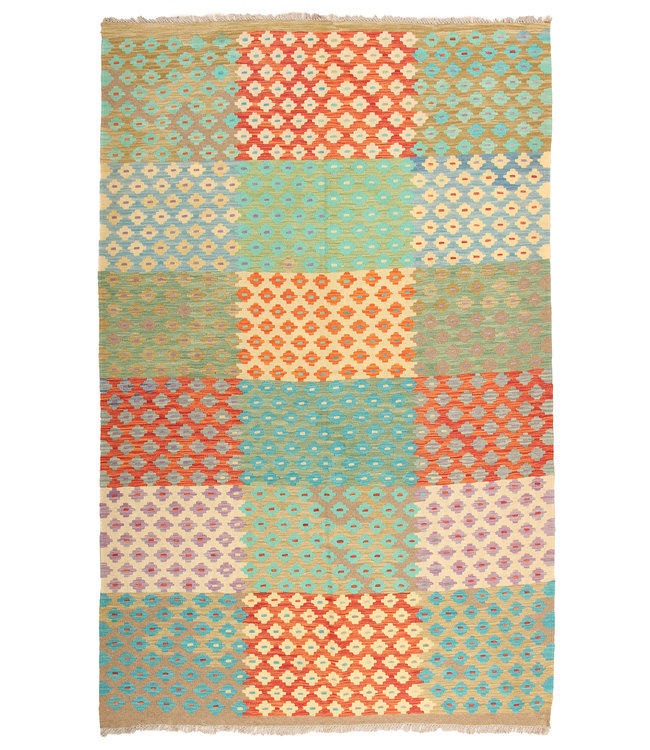 298x191cm Handgemacht Traditioneel Wolle Kelim Teppich