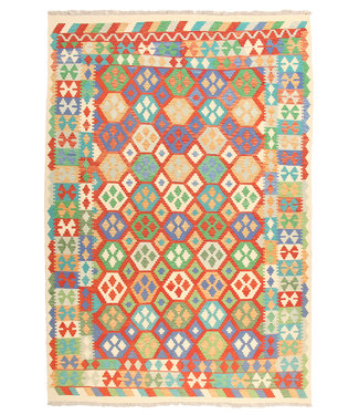 287x197cm  Handmade Afghan Traditioneel Kilim Area Rug Wool Carpet