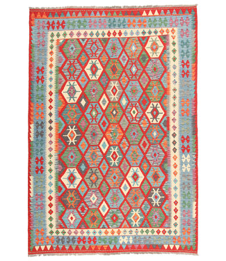 293x204cm  Handmade Afghan Traditioneel Kilim Area Rug Wool Carpet