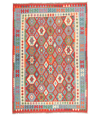 293x204cm Handmade Afghan Traditioneel Kilim Area Rug Wool Carpet 293x204cm Handmade Afghan Traditioneel Kilim Area Rug Wool Carpet