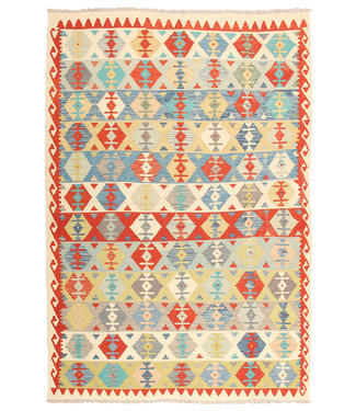 287x196cm  Handmade Afghan Traditioneel Kilim Area Rug Wool Carpet