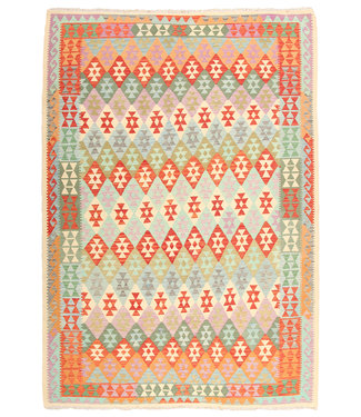 300x210cm  Handmade Afghan Traditioneel Kilim Area Rug Wool Carpet