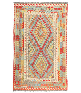 308x190cm  Handmade Afghan Traditioneel Kilim Area Rug Wool Carpet