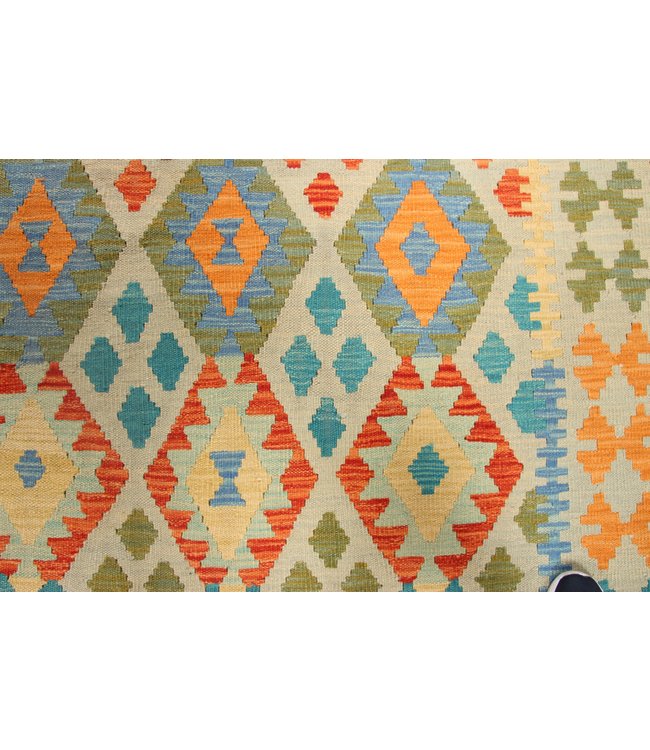 295x192 cm Handgemacht Traditioneel Wolle Kelim Teppich