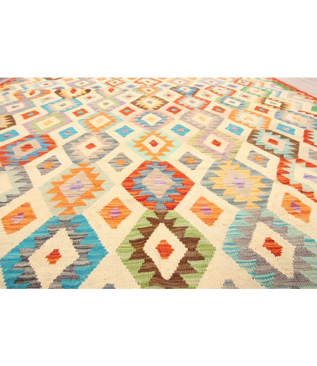 300x202 cm Handgemacht Traditioneel Wolle Kelim Teppich