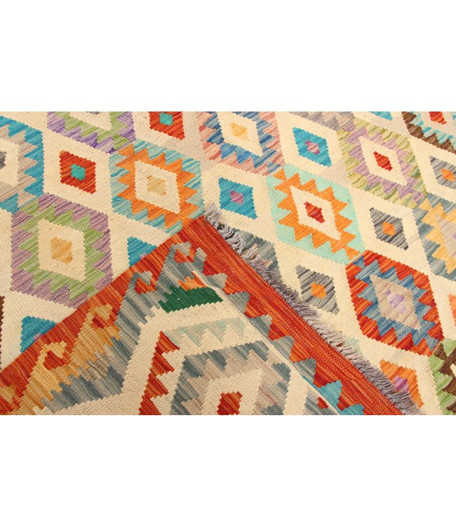 300x202 cm Handmade Afghan Traditioneel Kilim Area Rug Wool Carpet