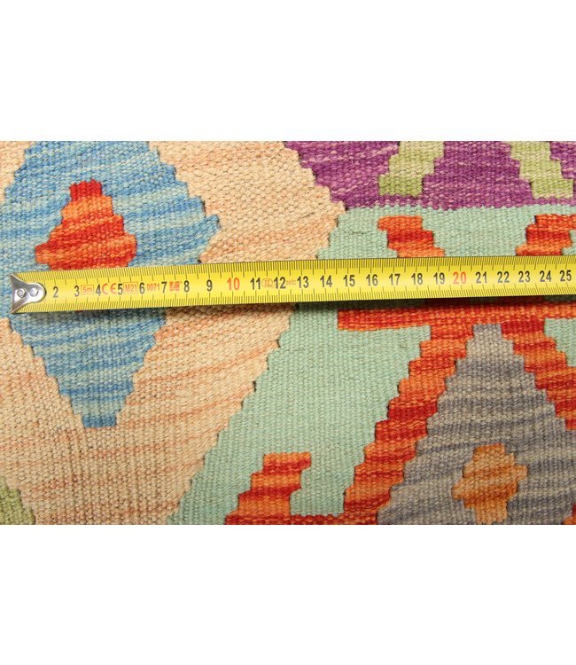 296x197 cm Handmade Afghan Traditioneel Kilim Area Rug Wool Carpet