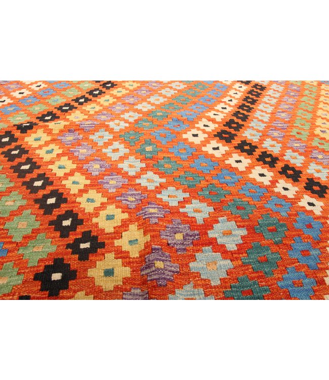 295x203 cm Handgemacht Traditioneel Wolle Kelim Teppich