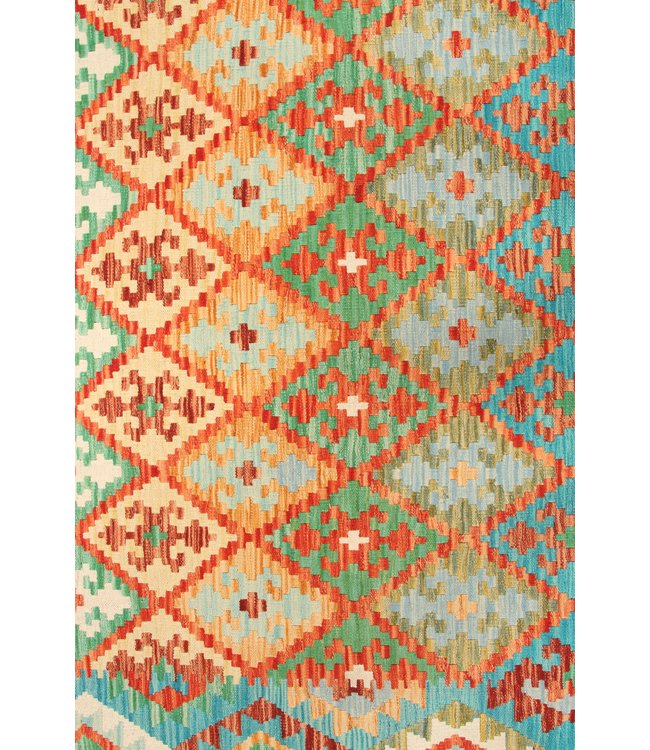 300x202 cm Handgemacht Traditioneel Wolle Kelim Teppich