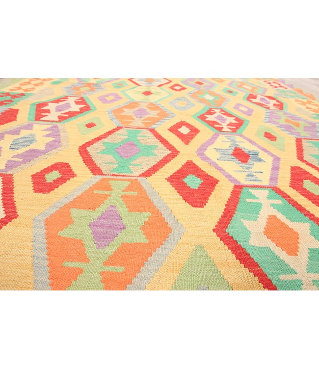 290x200 cm Handgemacht Traditioneel Wolle Kelim Teppich