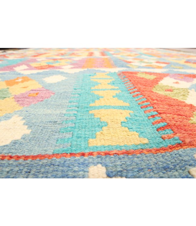 295x203 cm  Handmade Afghan Traditioneel Kilim Area Rug Wool Carpet