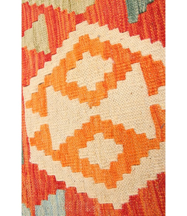 293x209cm Handmade Afghan Traditioneel Kilim Area Rug Wool Carpet