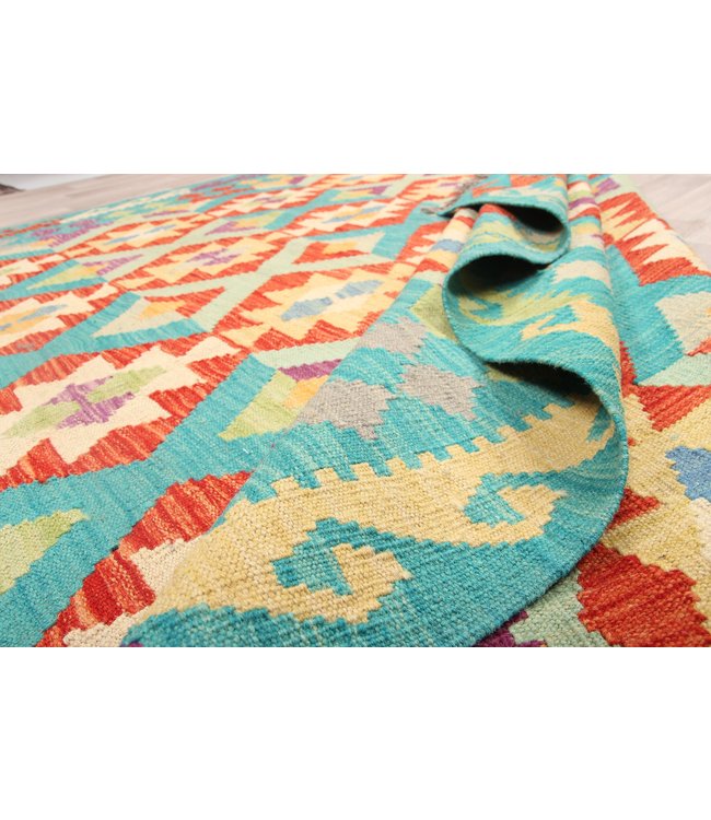 301x201 cm  Handmade Afghan Traditioneel Kilim Area Rug Wool Carpet