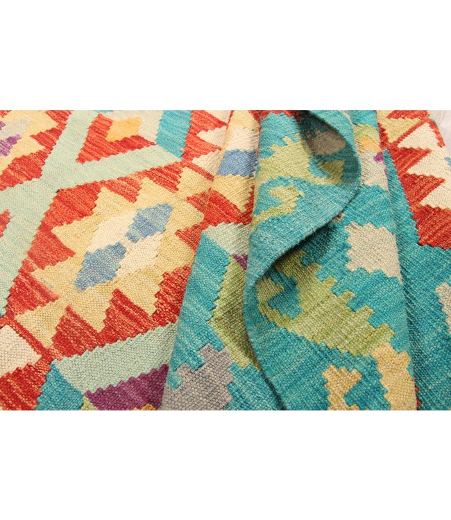 301x201 cm  Handmade Afghan Traditioneel Kilim Area Rug Wool Carpet