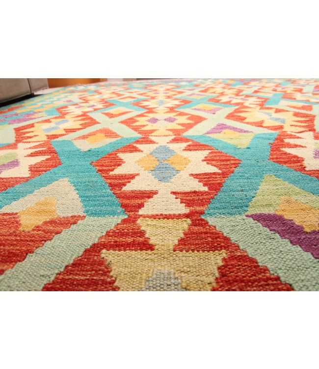 301x201 cm  Handmade Afghan Traditioneel Kilim Area Rug Wool Carpet