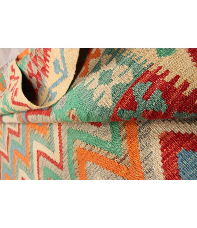 290x200 cm Handgemacht Traditioneel Wolle Kelim Teppich