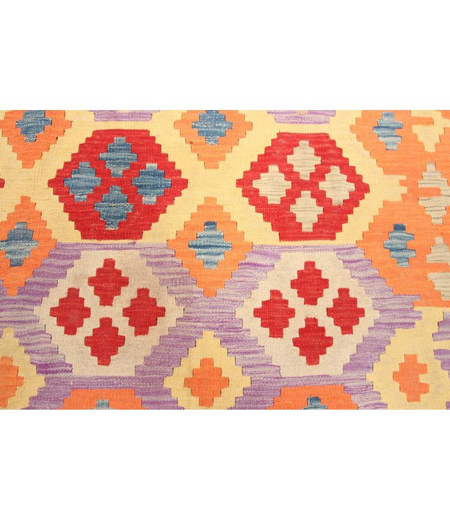 299x206cm Handmade Afghan Traditioneel Kilim Area Rug Wool Carpet