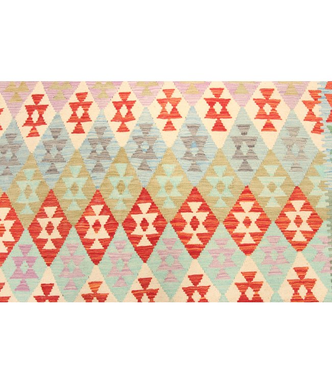 300x210cm Handgemacht Traditioneel Wolle Kelim Teppich