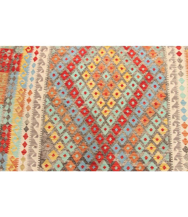 308x190cm Handgemacht Traditioneel Wolle Kelim Teppich