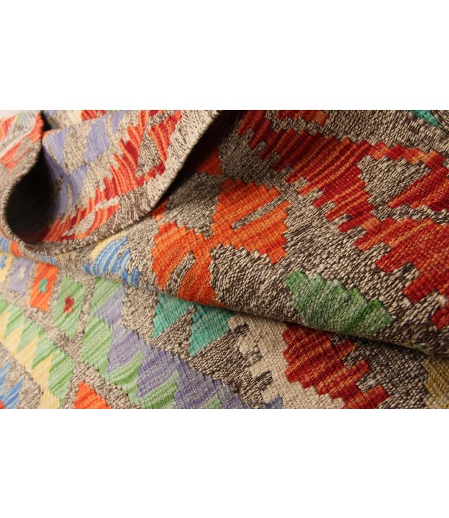 298x201cm Handmade Afghan Traditioneel Kilim Area Rug Wool Carpet