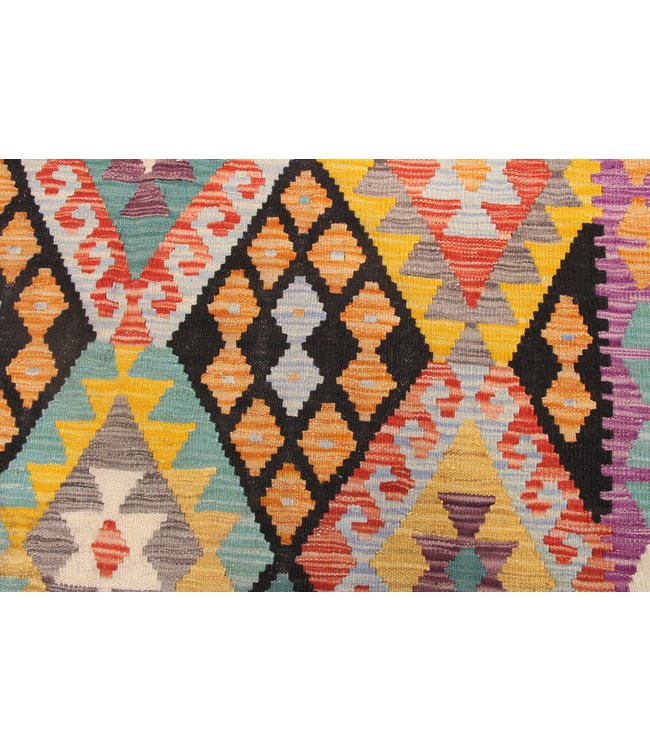 244x170cm Handmade Afghan Traditioneel Kilim Area Rug Wool Carpet