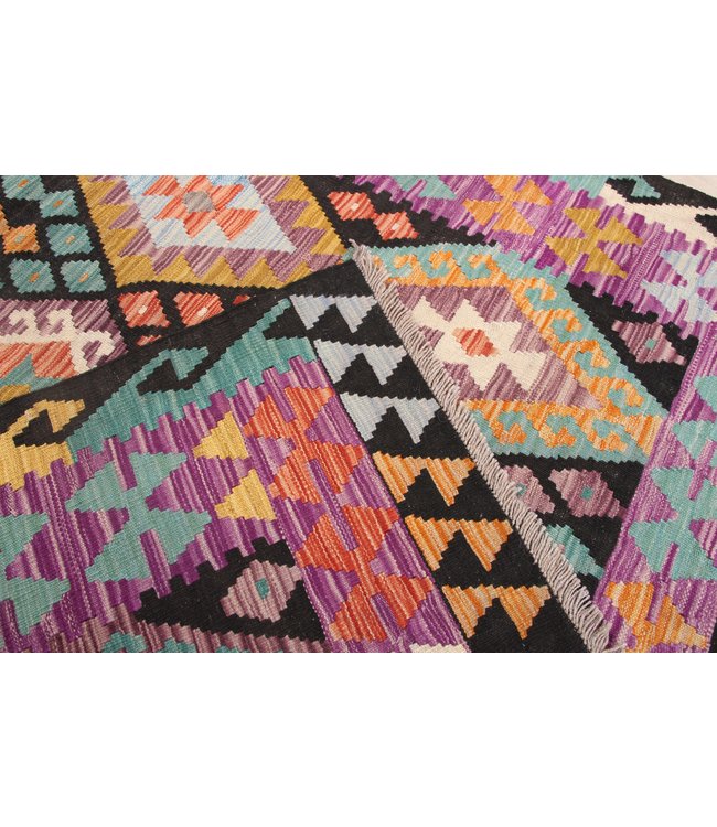 244x170cm Handmade Afghan Traditioneel Kilim Area Rug Wool Carpet